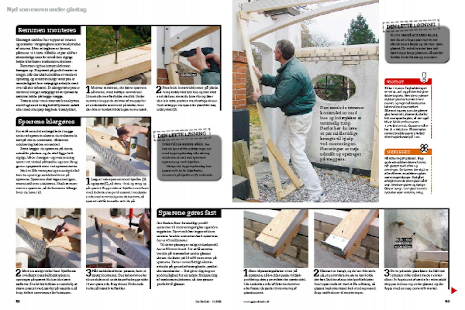 Glastag: Byg glastag til overdækket terrasse Glastag: Glastag til overdækket terrasse